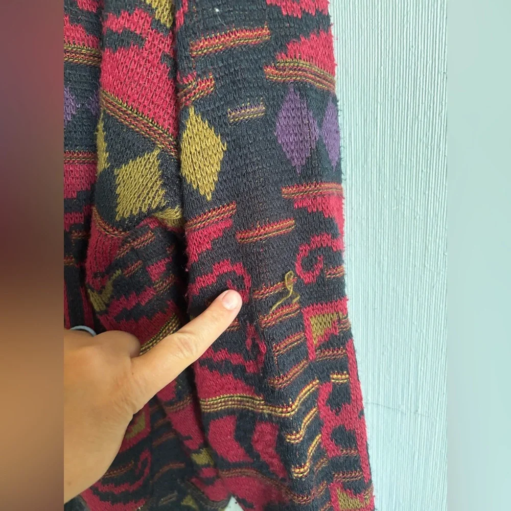 Vintage Men's Multicolor Patterned Sweater - Picture 8 of 8